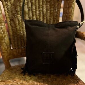 BRAND NEW Chocolate Brown Hobo fringe Bag by Haute Hippie🫶🏻😍